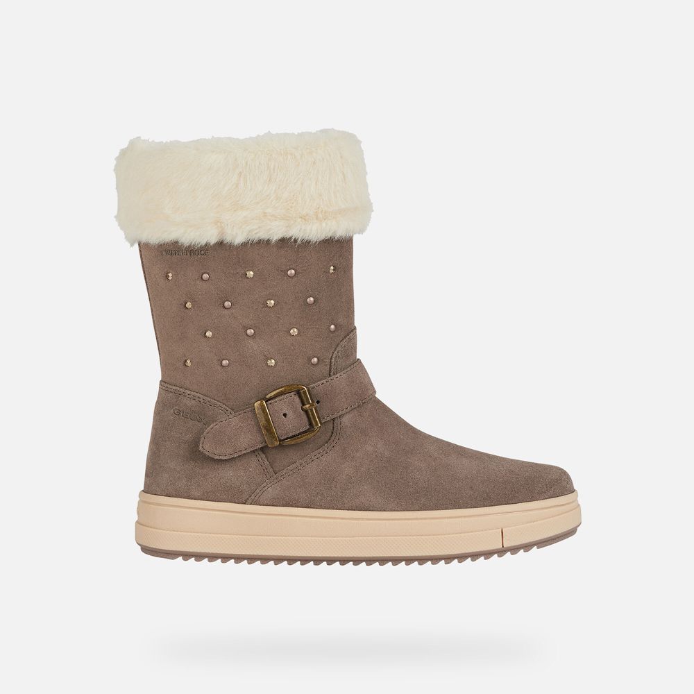 Geox Kiz Çocuk Bot Koyu Gri - Rebecca Wpf - JAC-590347